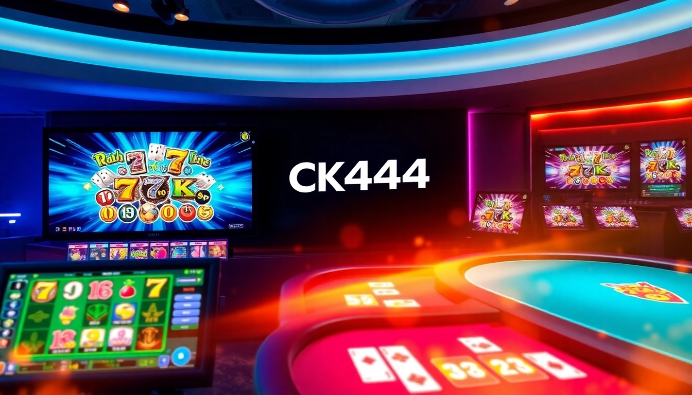 Engaging CK444 gaming platform featuring vivid slots and live casino action for Bangladeshi players, emphasizing excitement and reliability.