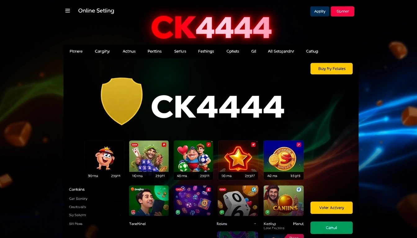 Secure ck4444 com login page with sleek design, user dashboard, and vibrant visuals for seamless access and gaming efficiency.