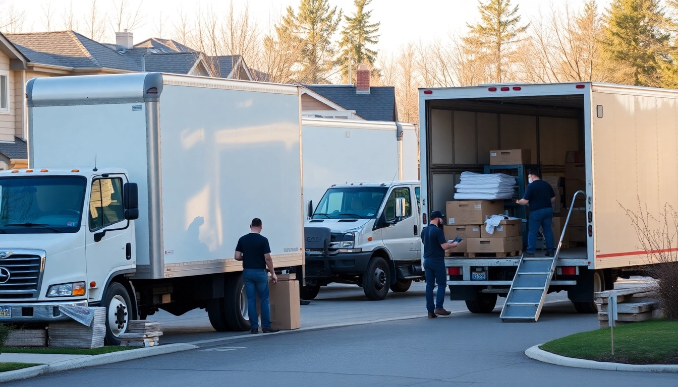 Apex Professional Movers in Calgary efficiently loading trucks with packing materials, showcasing professionalism and care during local moves.