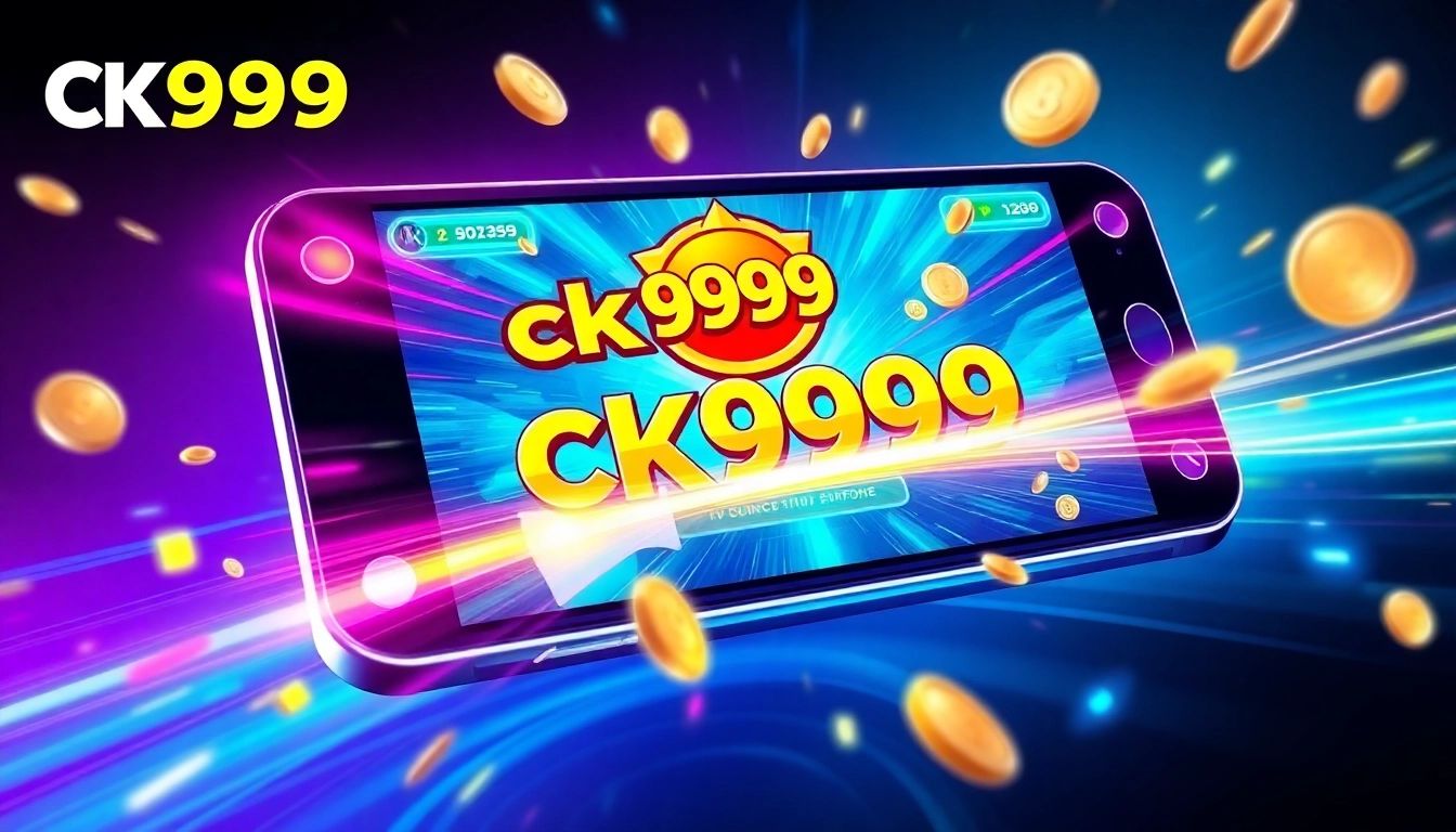 Engaging depiction of the ck999 game with vibrant graphics and crypto elements, highlighting online casino gameplay for better engagement.
