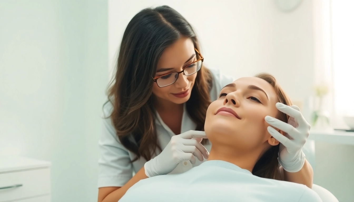 Experience an expert botox zuerich behandlung in a serene clinic setting with a caring practitioner.