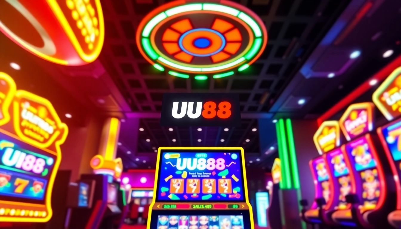 Engaging image showcasing UU88 online casino platform with vibrant visuals and secure gaming environment for users.