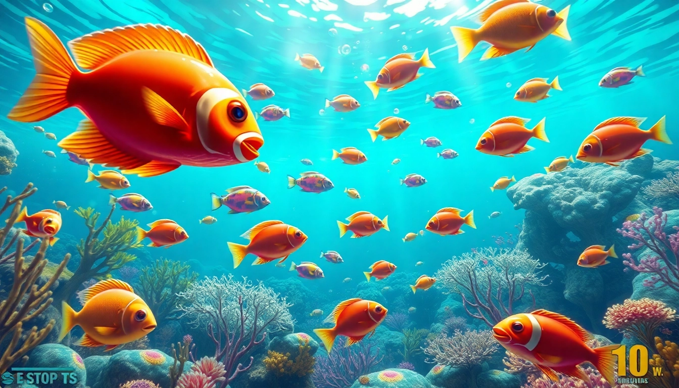 Juwa-themed fish game in an immersive underwater setting, emphasizing dynamic gameplay and vibrant graphics.