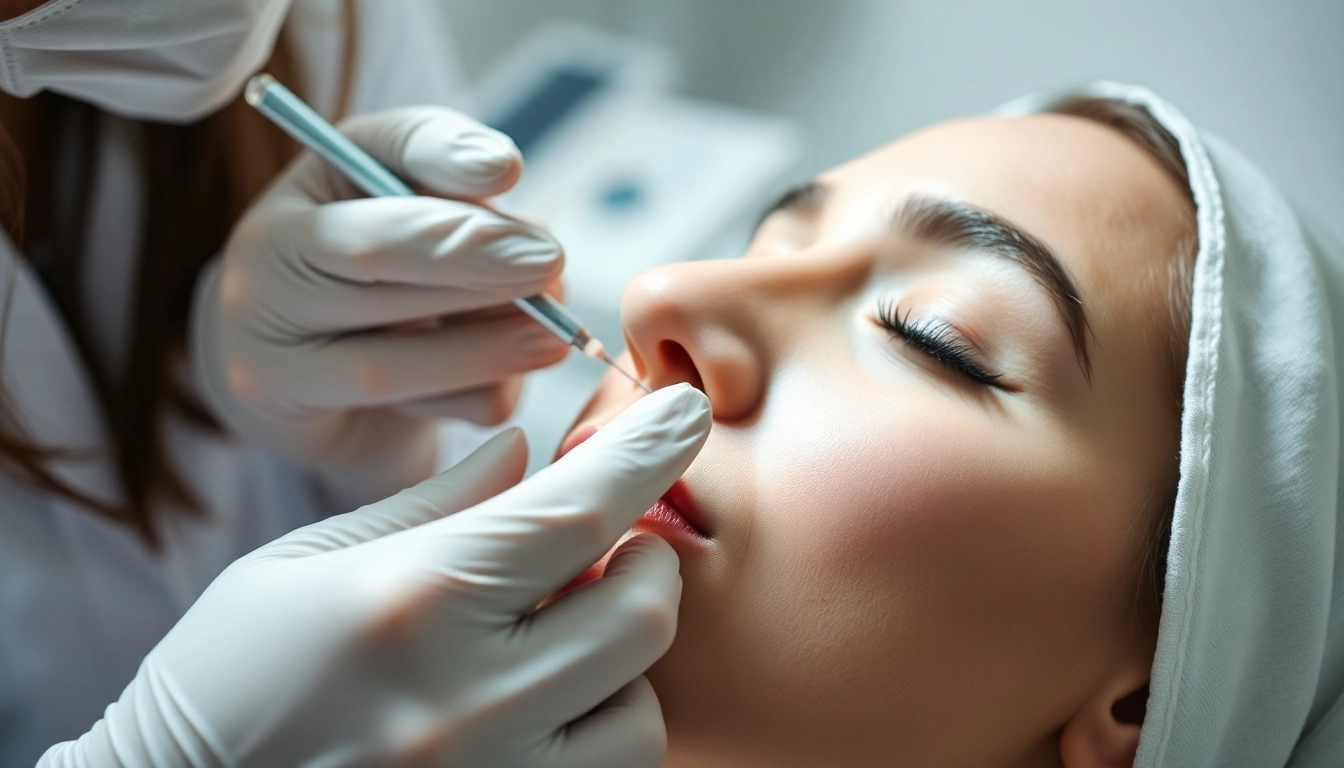 Botox injection being performed in Zurich's SW BeautyBar Clinic by an experienced doctor, ensuring natural results and safety for facial rejuvenation.