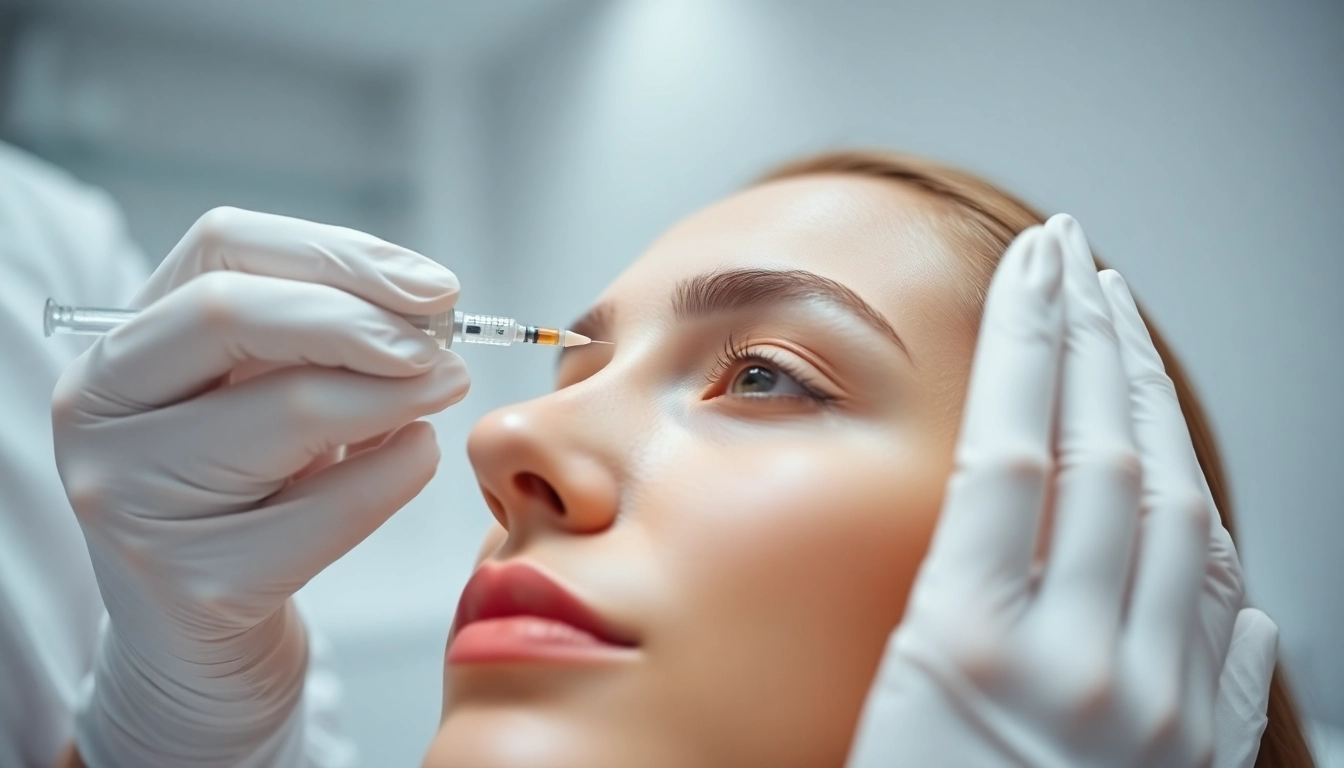 Botox Behandlung: Fachgerechte Injektion für glatte, jugendliche Haut im modernen Behandlungsraum.