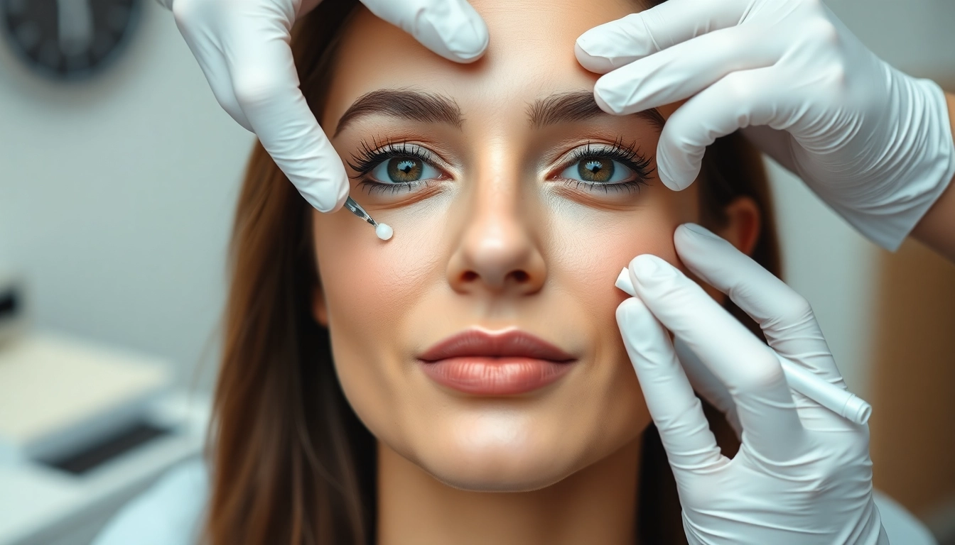 Experienced Zürich doctor performing Botox Faltenbehandlung with precise injections in a modern clinic setting, ensuring natural results.