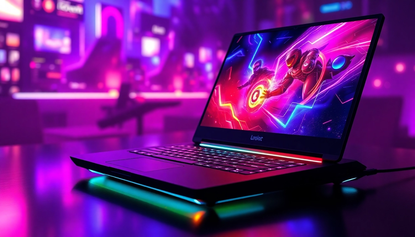 High-performance gaming laptops with vibrant RGB lighting, immersive displays, and sleek designs for gamers.