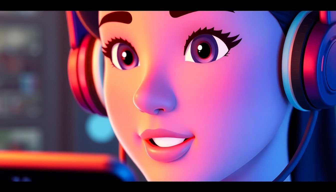 Engage with a friendly AI girlfriend in a realistic digital environment, featuring a comforting virtual companion with expressive features for immersive interaction.