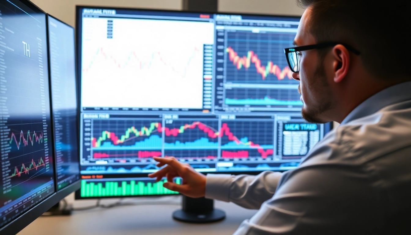 Trading view platform showing detailed market charts and analysis for traders and investors
