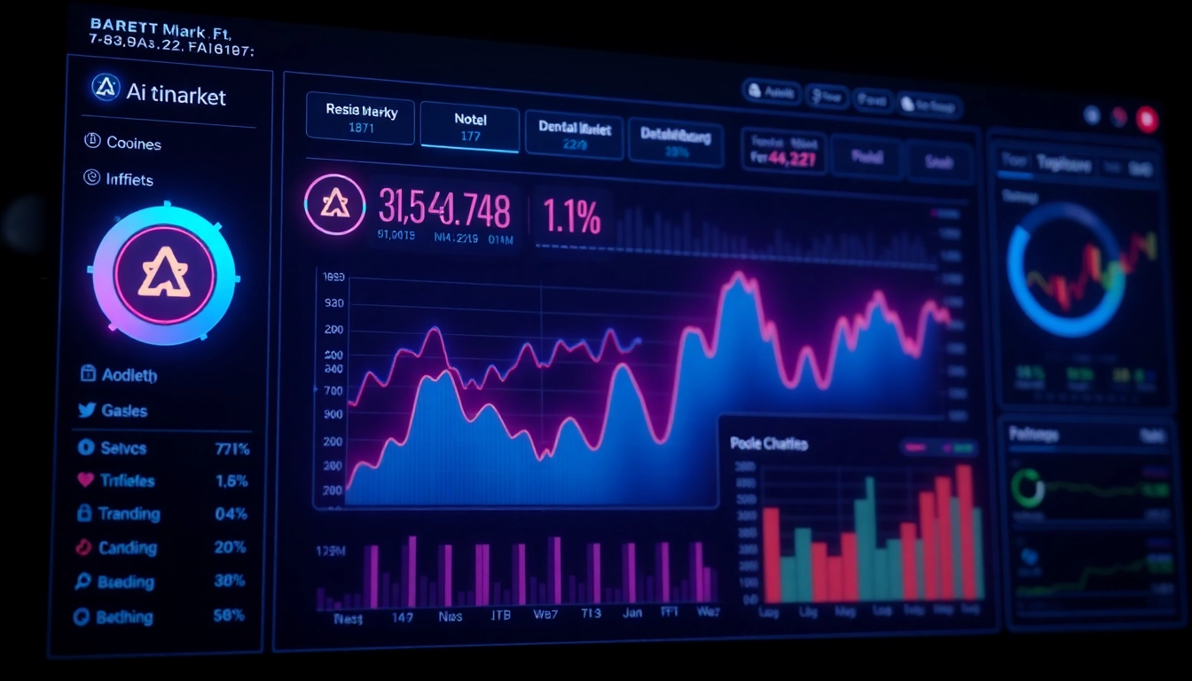 Aicoin digital dashboard showcasing market data and live analytics for investors and traders