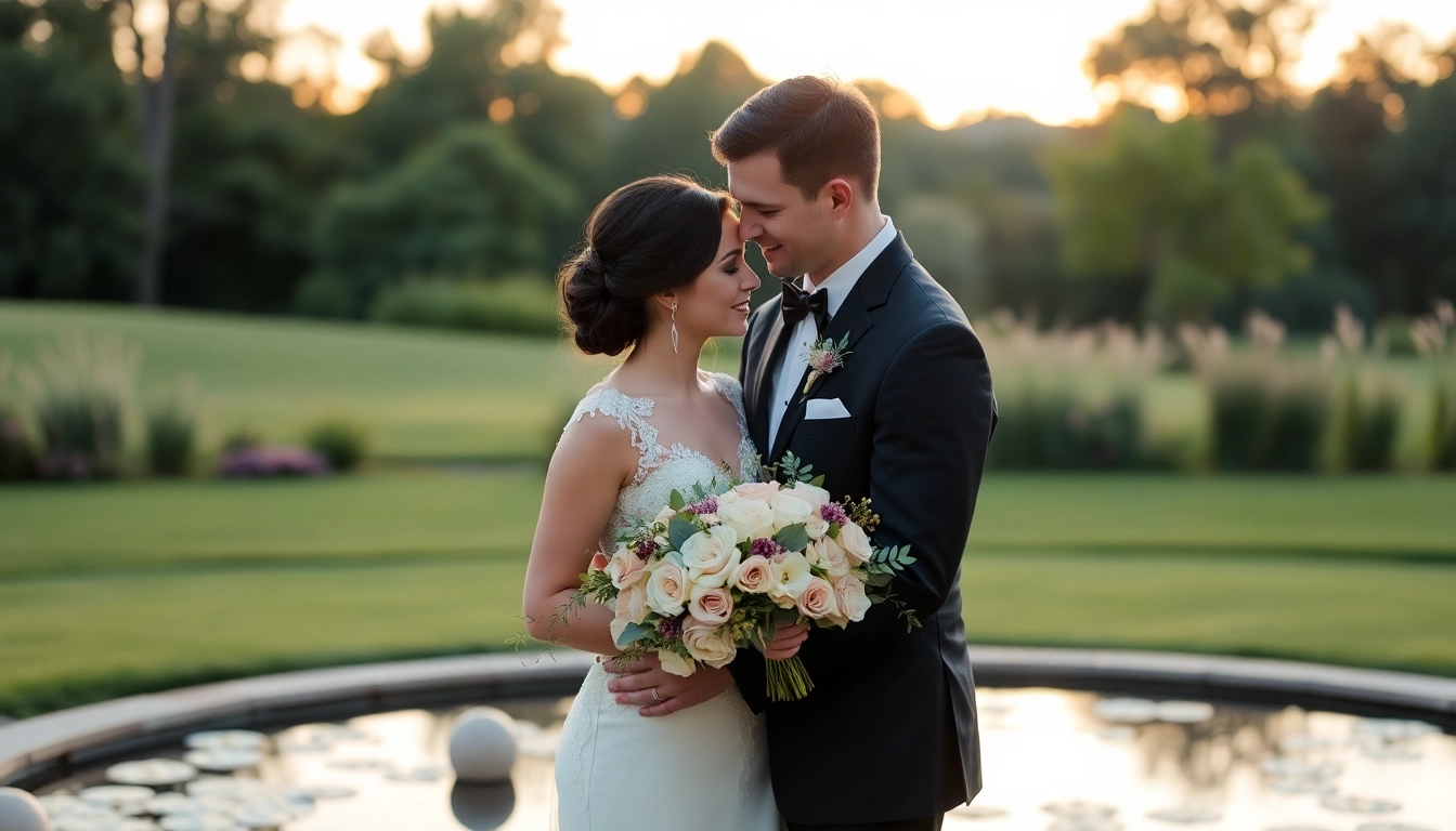 Professional photographer capturing a natural moment during eskuvoi fotozas with couple