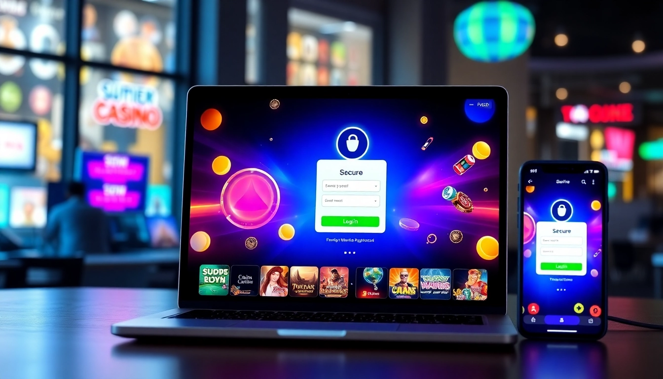 Hengongbet online casino login screen showing secure access and vibrant game icons for Malaysia