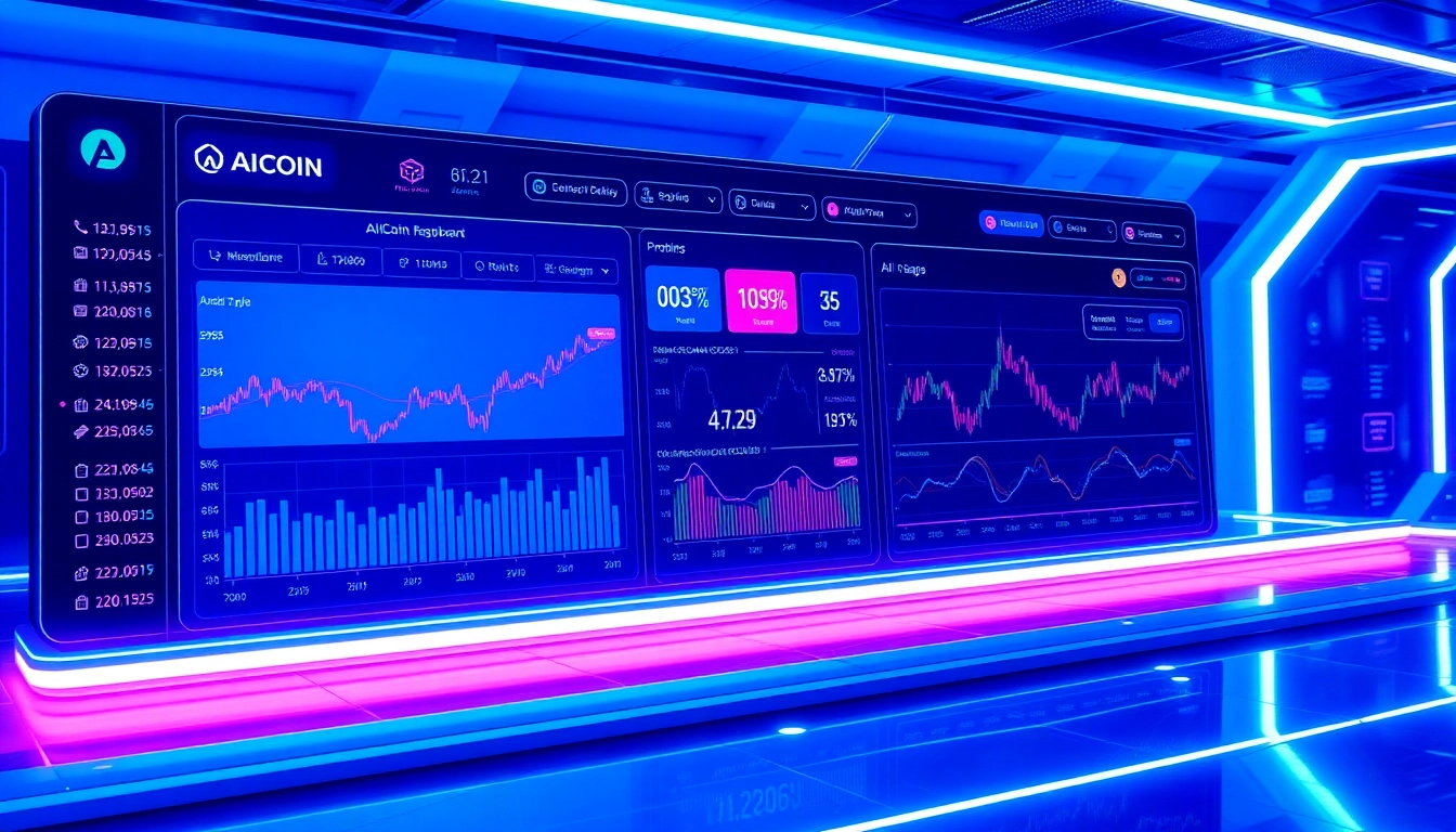 Aicoin trading platform with real-time market charts and AI analytics for accurate