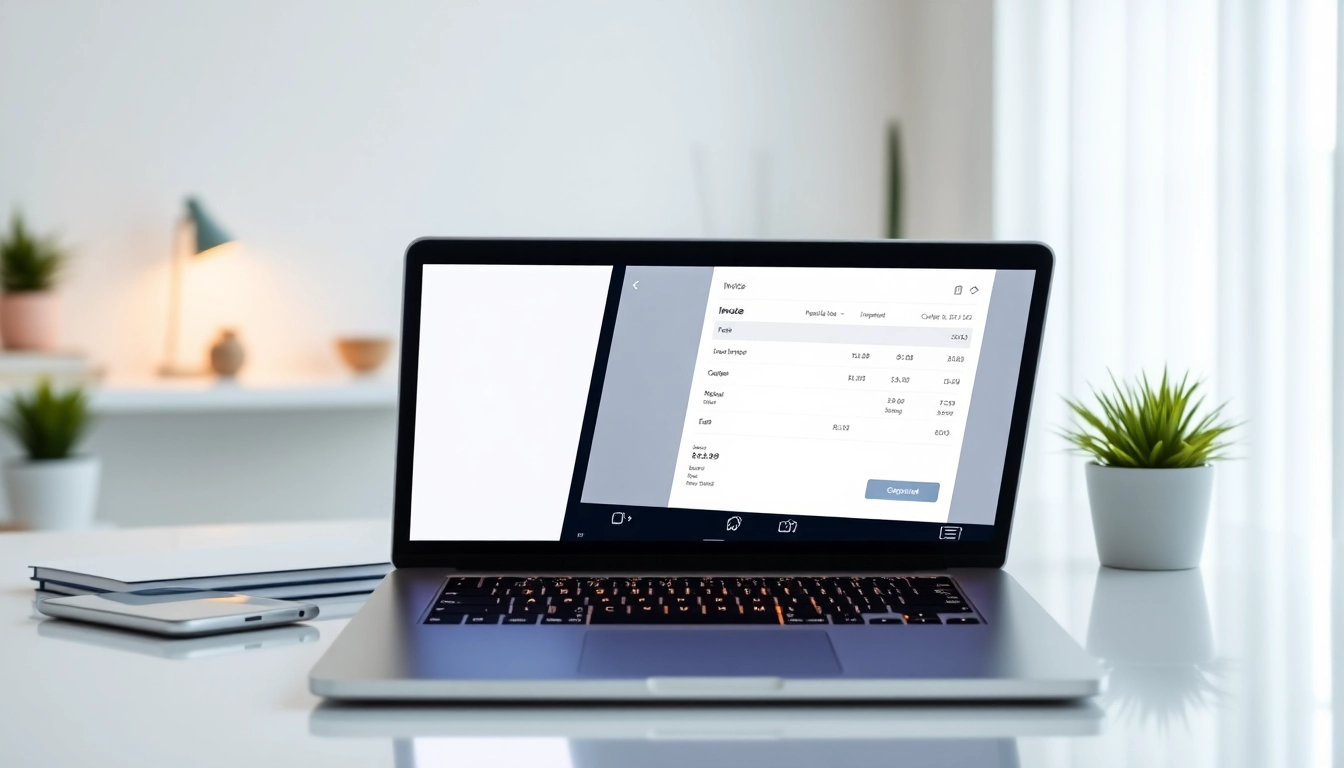 Efficient Invoice Generator creating professional digital invoices quickly with customizable