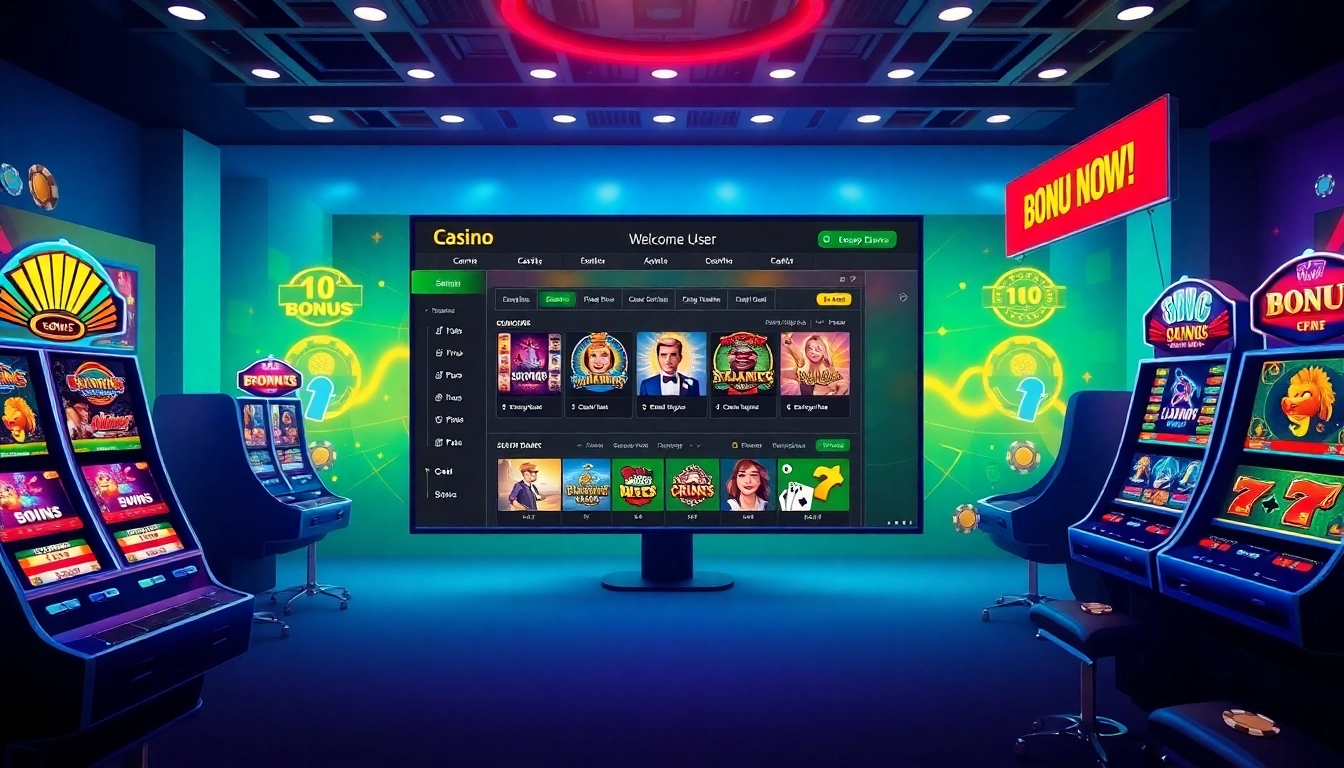 Professional casino website highlighting deneme bonusu benefits and live casino features for